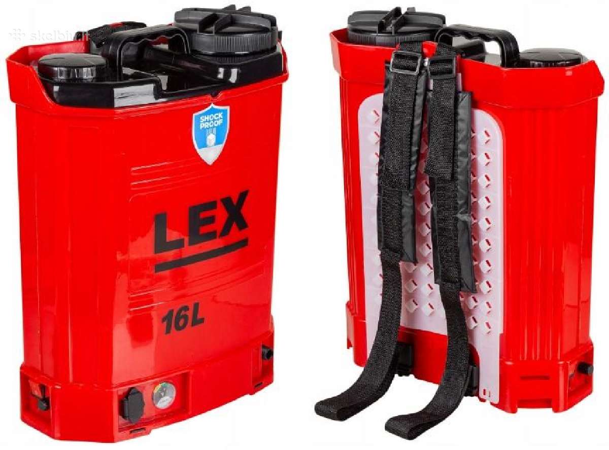 Akumuliatorinis purkštuvas Lex 16l, 12v, 12ah - nuotraukos Nr. 2