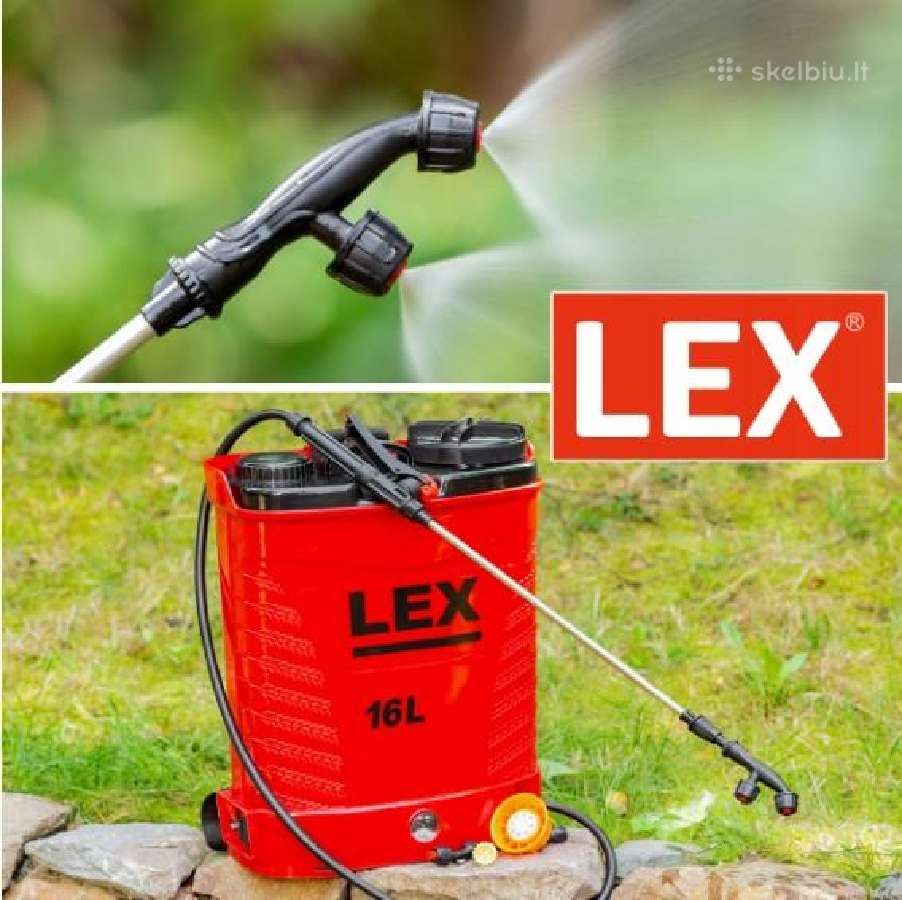 Akumuliatorinis purkštuvas Lex 16l, 12v, 12ah - nuotraukos Nr. 3