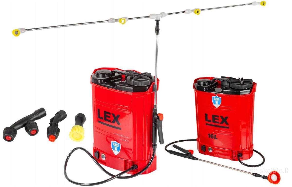 Akumuliatorinis purkštuvas Lex 16l, 12v, 12ah - nuotraukos Nr. 8