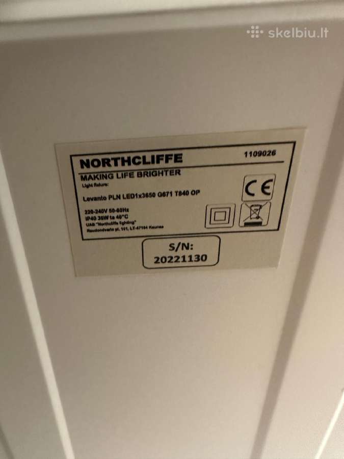 Įleidžiamos LED panelė - Northcliffe, Tope Lightin - nuotraukos Nr. 2