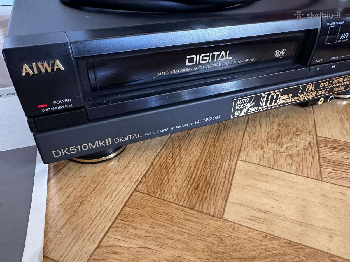Aiwa Hv-dk510mkii Ke Vhs su pulteliu, veikiantis - nuotraukos Nr. 2