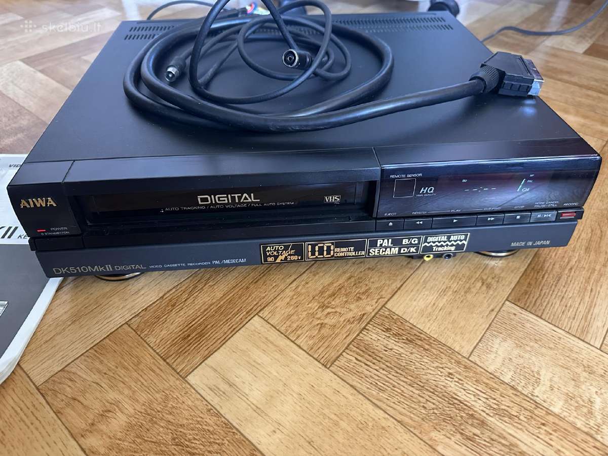 Aiwa Hv-dk510mkii Ke Vhs su pulteliu, veikiantis - nuotraukos Nr. 3
