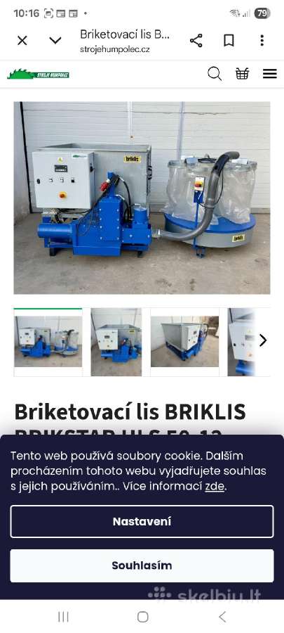 Briketų presas Hls-50 Medienos pjuvenų presas. - nuotraukos Nr. 10