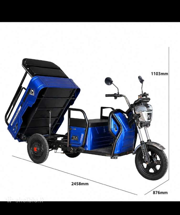 Elektrinis krovininis triratis motoroleris SL-11 - nuotraukos Nr. 19