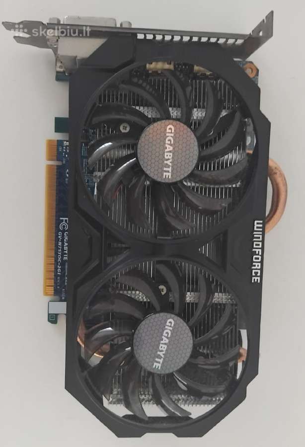 Veikianti Gtx 750 Ti Grafinė kortelė - nuotraukos Nr. 6