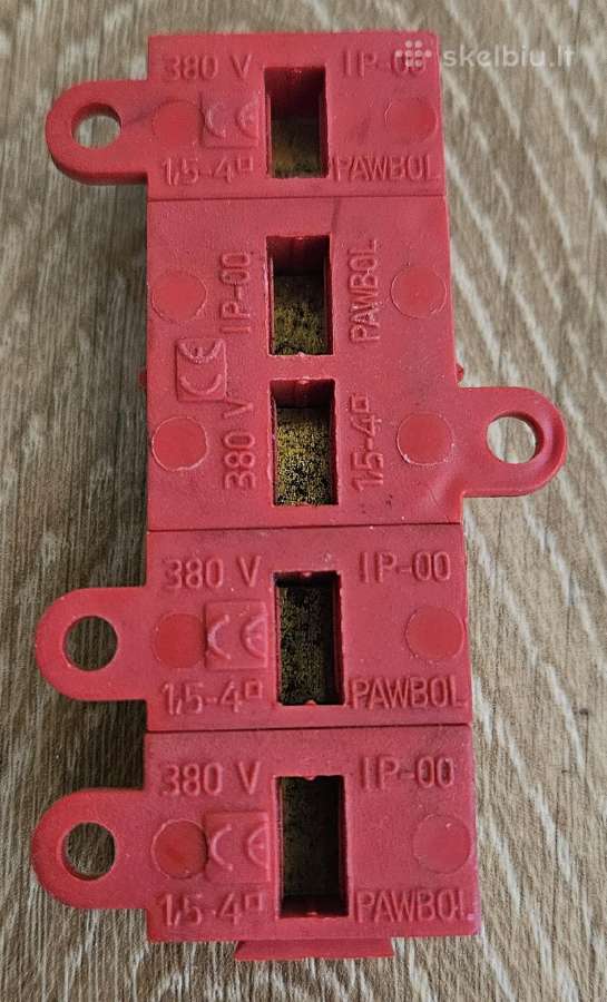 Laidų sujungimo terminalas 5 jungtys 1,5-4mm 308v - nuotraukos Nr. 4