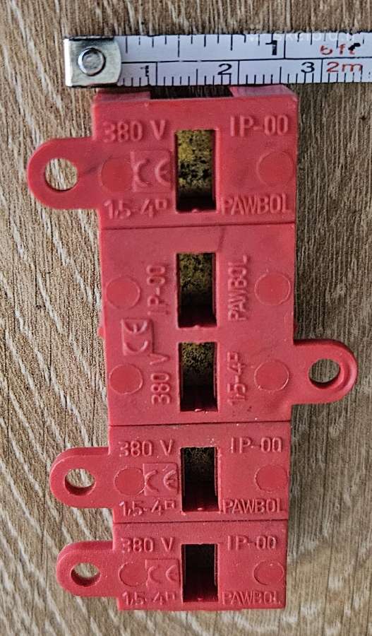 Laidų sujungimo terminalas 5 jungtys 1,5-4mm 308v - nuotraukos Nr. 6