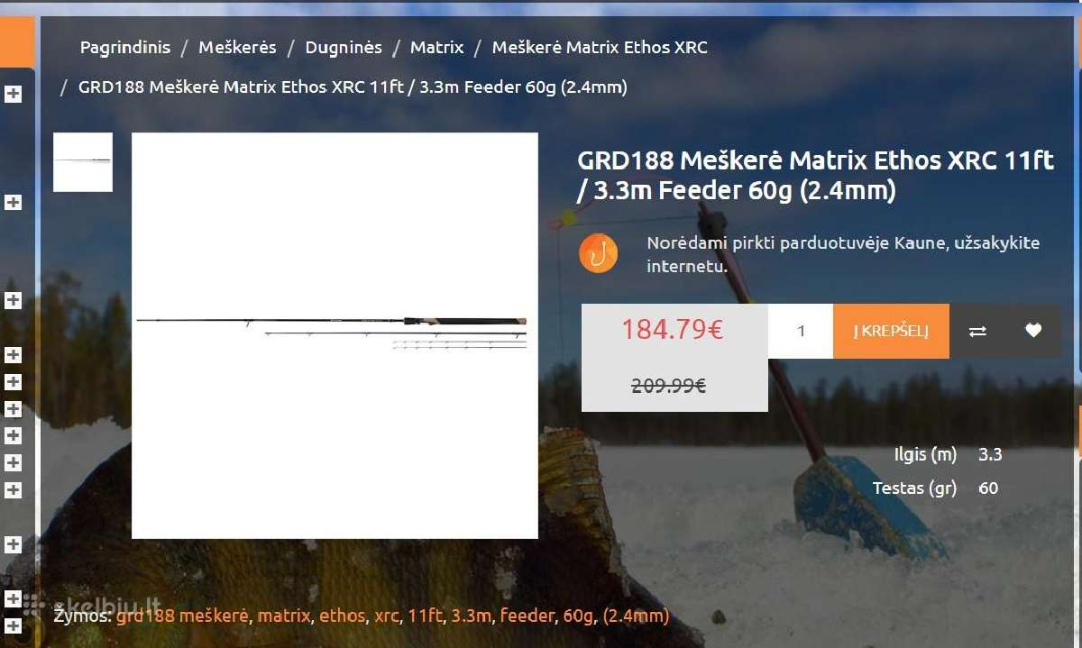Parduodu Matrix feederius 2,70 -3,70m. ilgio. - nuotraukos Nr. 2