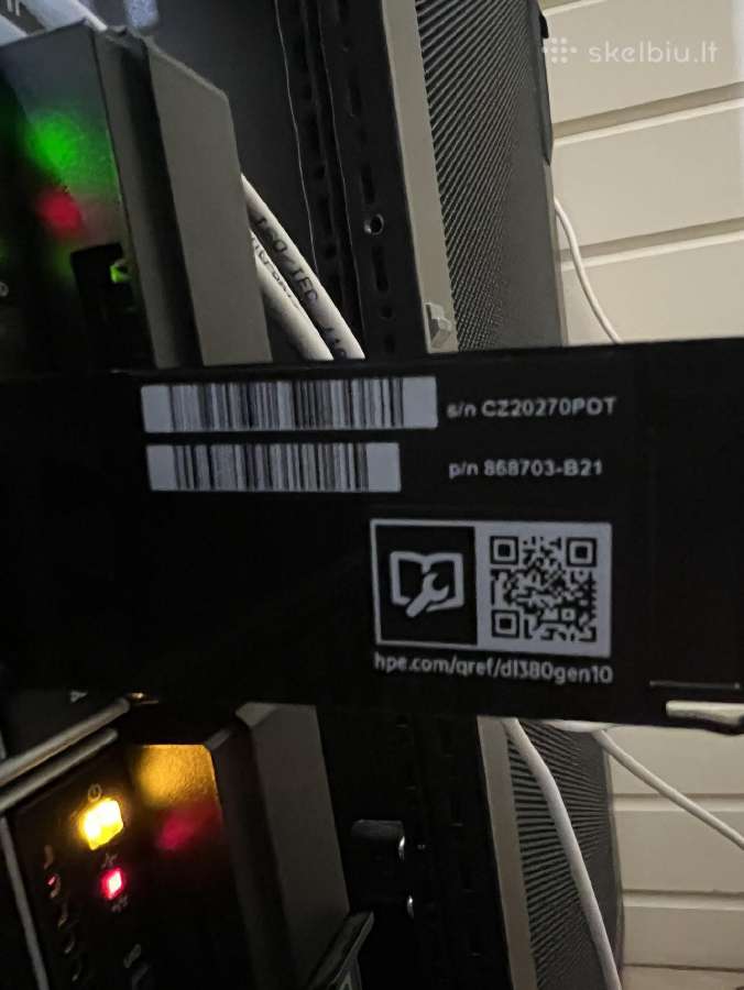 Serveris Dl380 Gen10, 2x Xeon Gold 6138, Nvme - nuotraukos Nr. 2