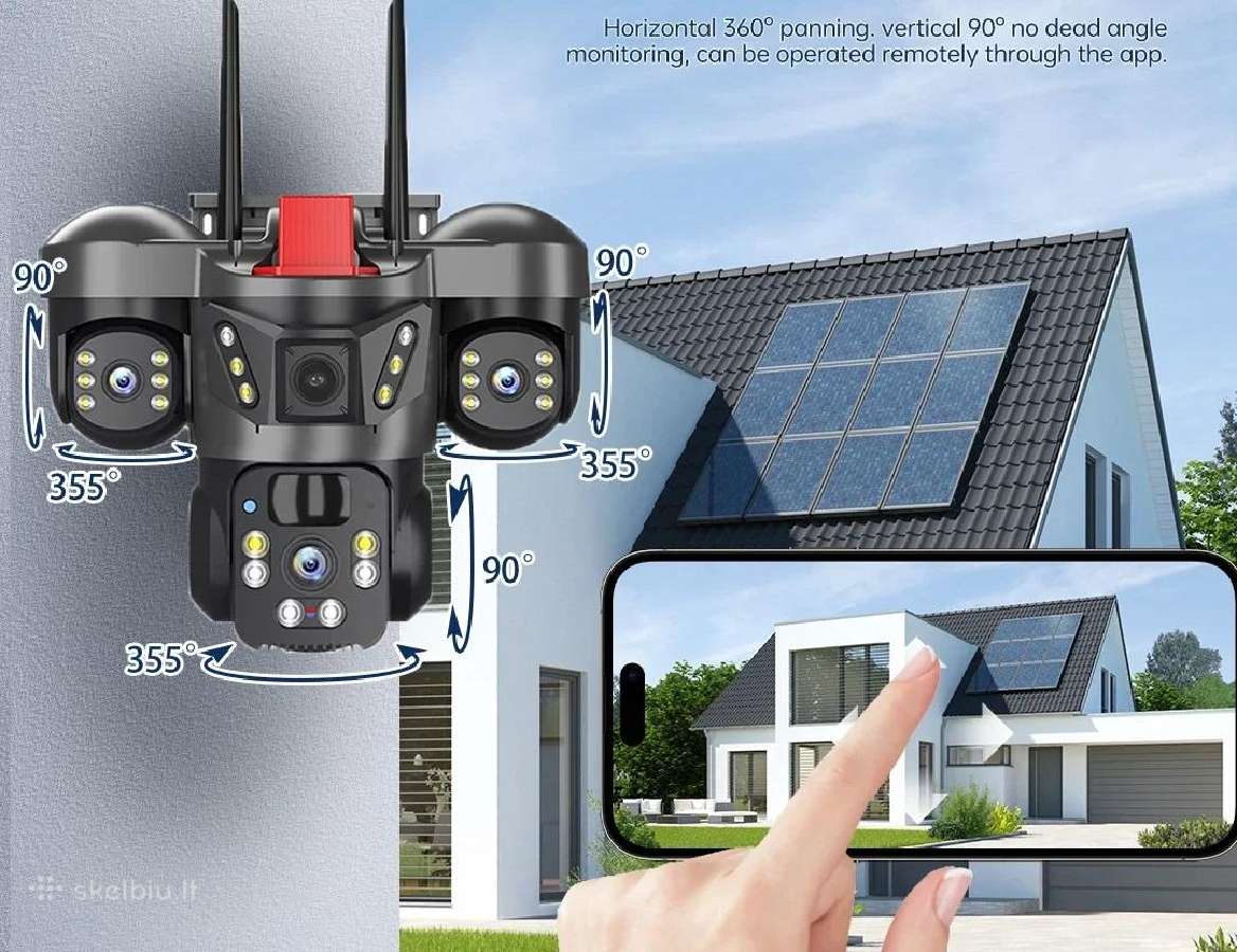 4G Lauko kamera su trimis objektyvais, švyturėliai - nuotraukos Nr. 3