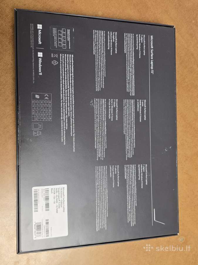 Microsoft Surface 7 X Elite 15" Copilot+ 16gb 512g - nuotraukos Nr. 2
