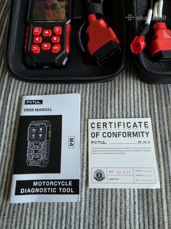 Fxtul M4 motociklų diagnostikos įrenginys - nuotraukos Nr. 9