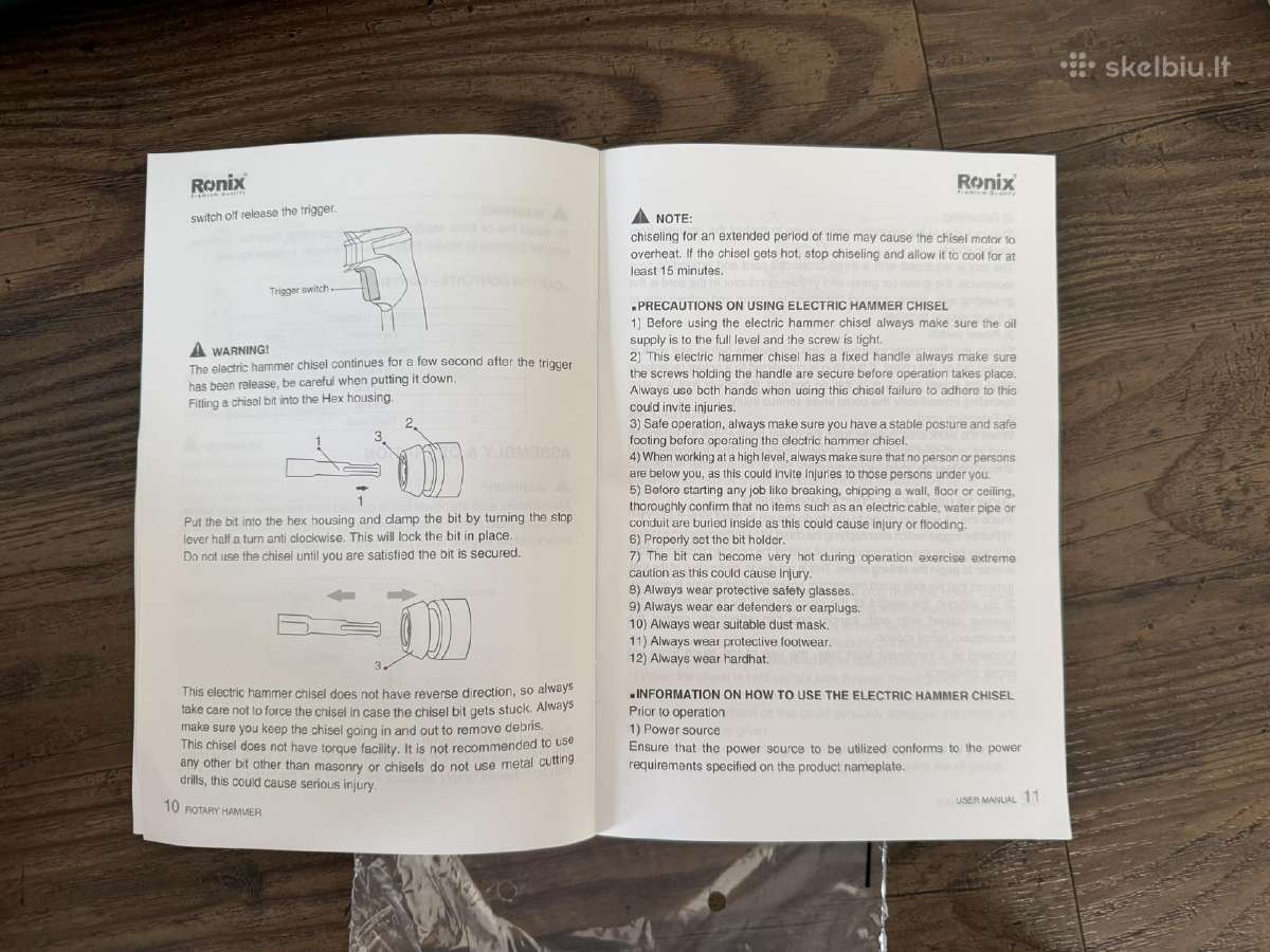 Perforatorius rotacinis plaktukas Ronix - nuotraukos Nr. 16