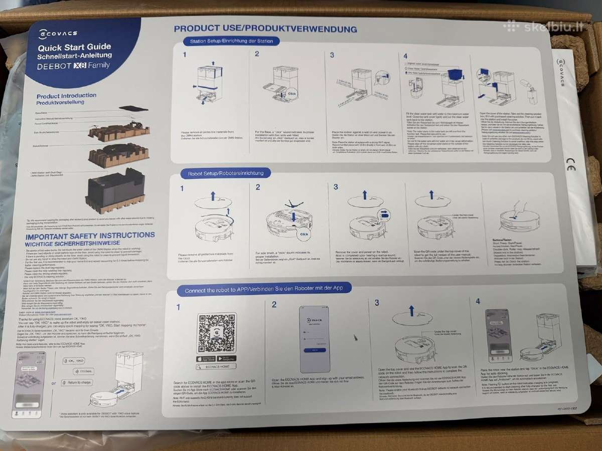 Ecovacs Robotics Deebot X8 Pro Omni (Naujas) - nuotraukos Nr. 6