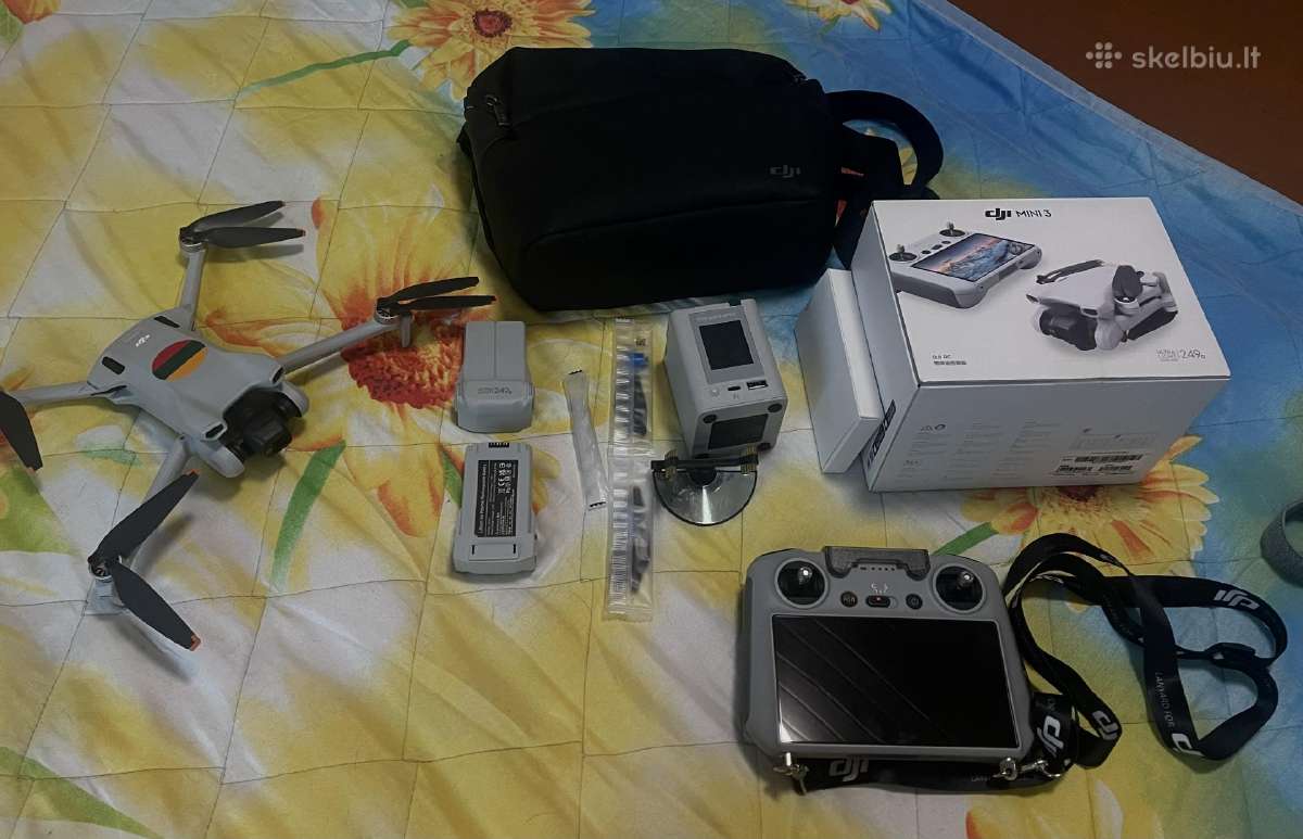 Dji Mini 3 + Dji RC (su ekranu) 2 baterijos - nuotraukos Nr. 5