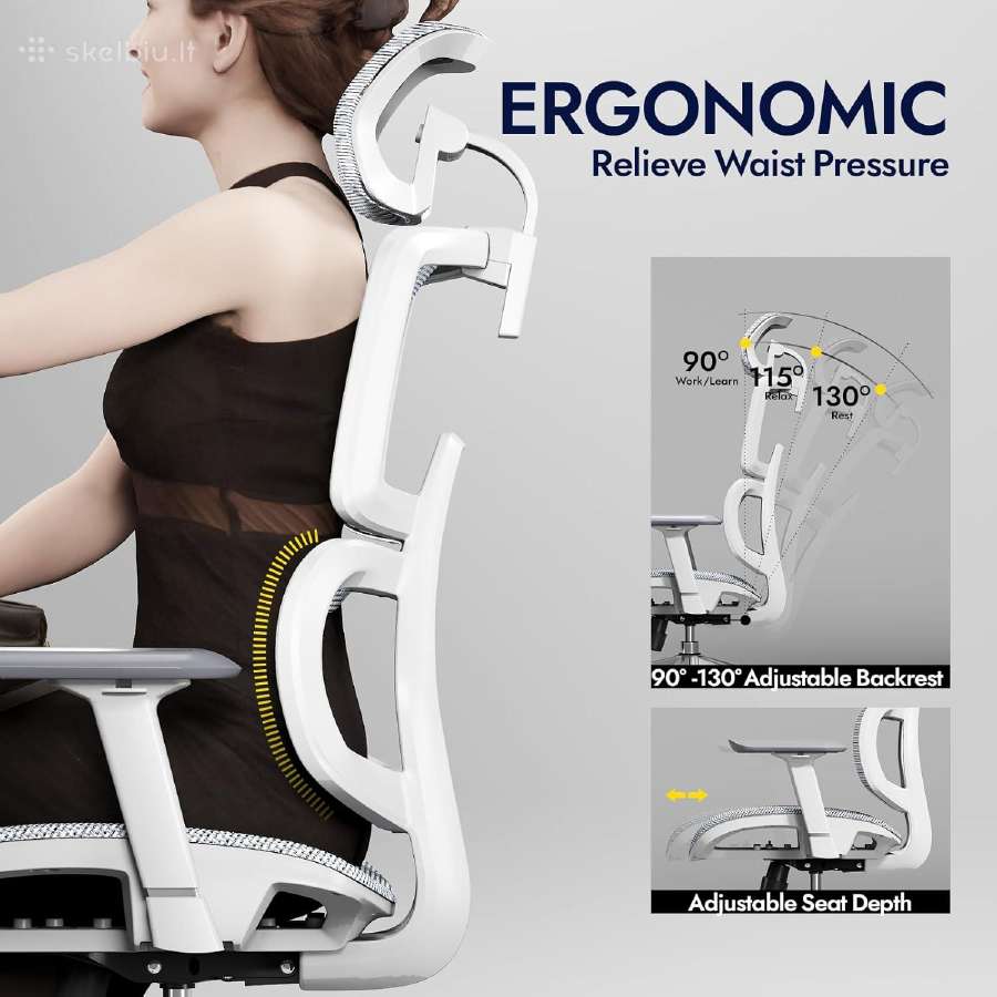 Ergonomiška biuro kėdė - nuotraukos Nr. 4
