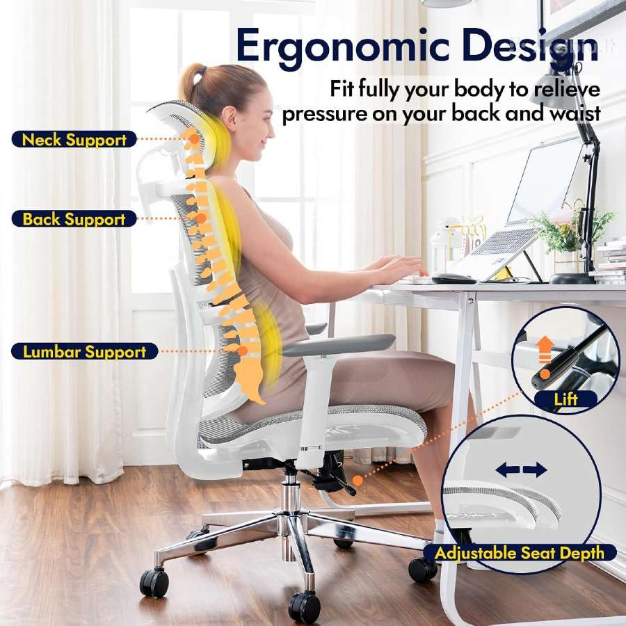 Ergonomiška biuro kėdė - nuotraukos Nr. 7