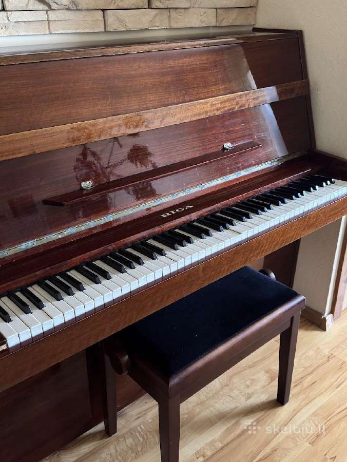 Pianinas „rīga“ kartu su reguliuojamu kėde - nuotraukos Nr. 2