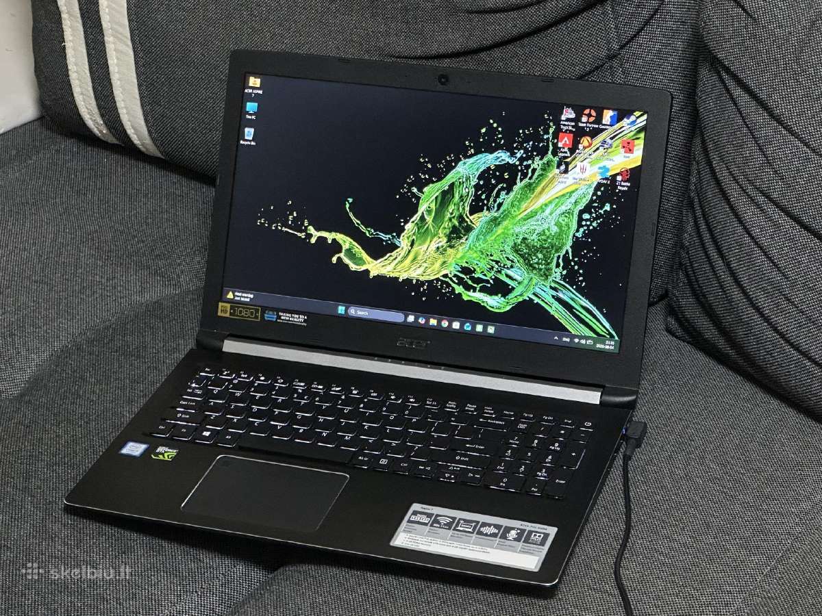 Parduodu Acer Aspire 7 su I5, 12gb, Gtx 1050 4gb - nuotraukos Nr. 2