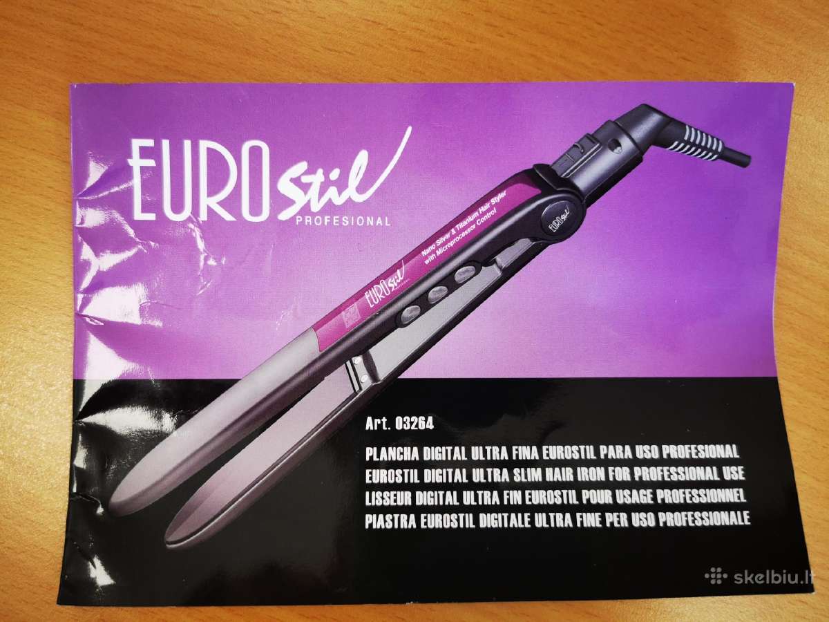 Profesionalios Eurostil Titanium LCD plaukų tiesin - nuotraukos Nr. 3