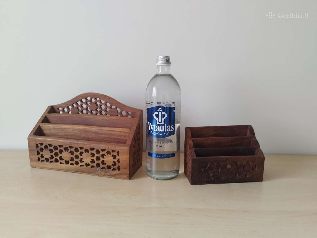 Vintažiniai mediniai laiškų stovai - nuotraukos Nr. 16