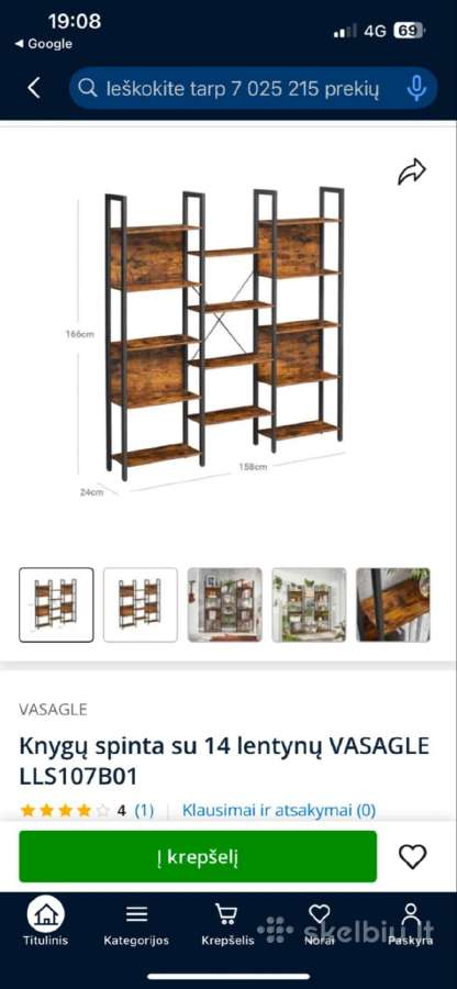 Parduodami industrinio stiliaus prekybiniai baldai - nuotraukos Nr. 11