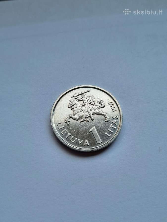 Jurgutis 1 Litas Unc - nuotraukos Nr. 2