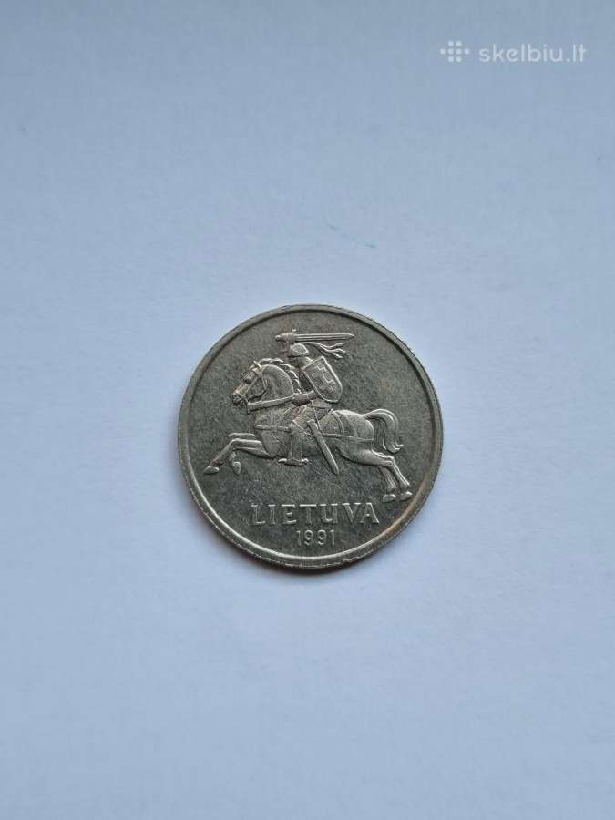 5 Litai 1991m - nuotraukos Nr. 2