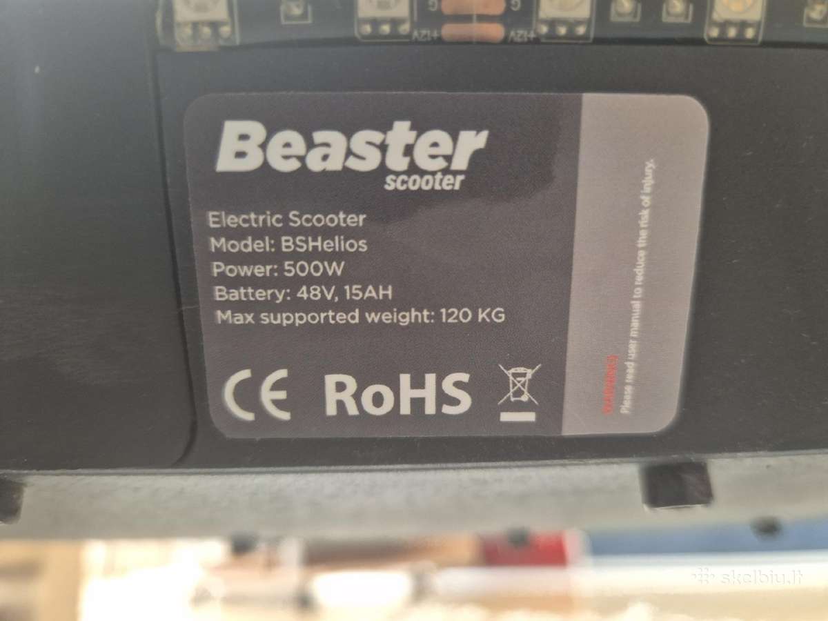 Beaster Scooter Bshelios elektrinis paspirtukas - nuotraukos Nr. 16