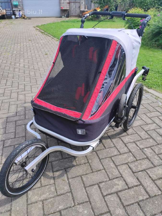 Dviračio priekaba dviems vaikams - nuotraukos Nr. 3