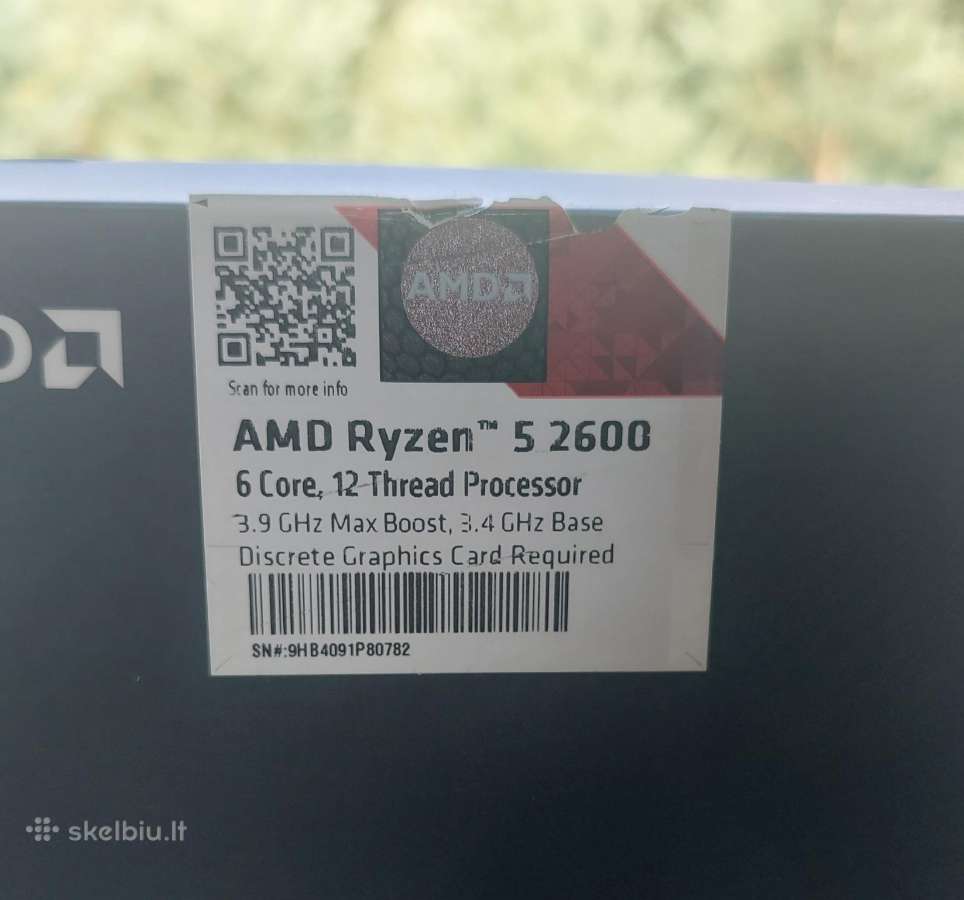 Amd Ryzen 5 2600 - nuotraukos Nr. 5