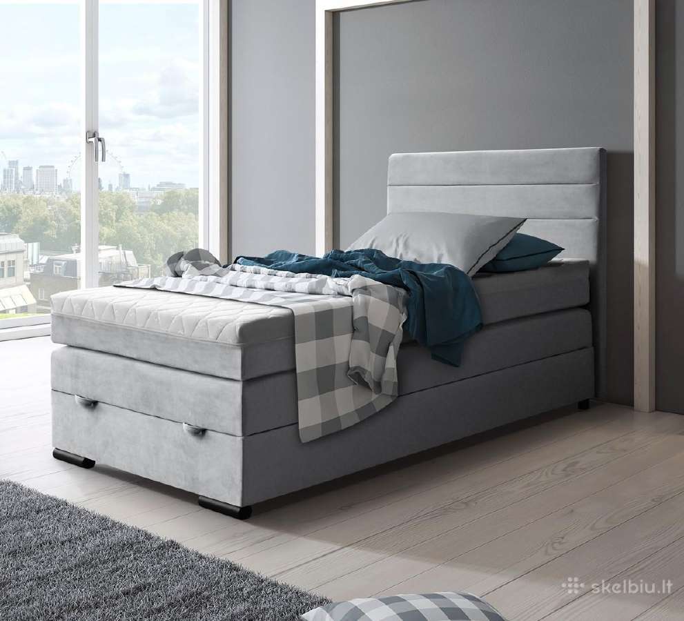 Lova „Tedi" 120cm su patalynės dėže ir čiužiniu - nuotraukos Nr. 8