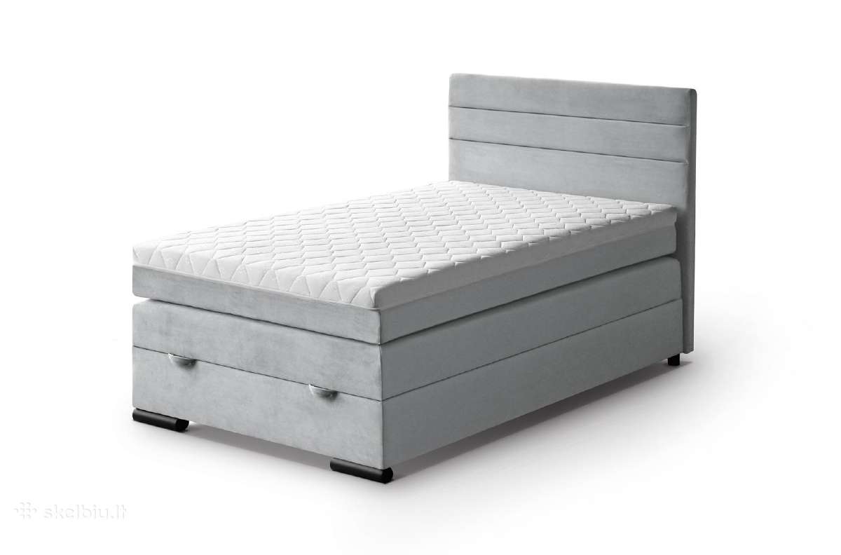 Lova „Tedi" 120cm su patalynės dėže ir čiužiniu - nuotraukos Nr. 9