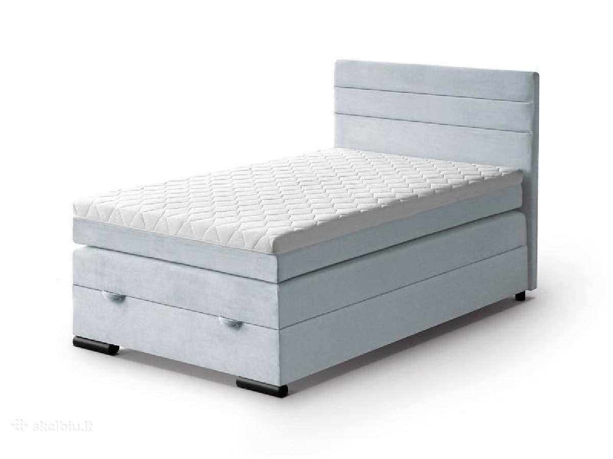 Lova „Tedi" 120cm su patalynės dėže ir čiužiniu - nuotraukos Nr. 17