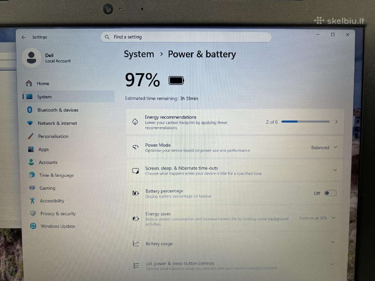 Dell Vostro 15 - nuotraukos Nr. 3