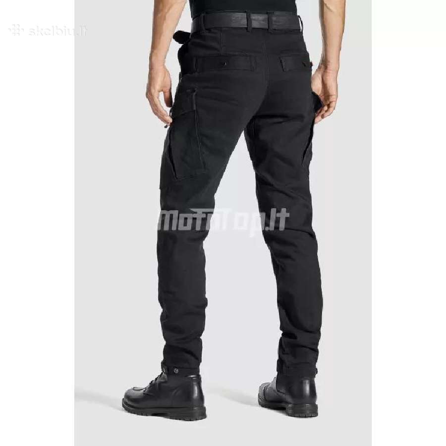 Džinsai Pando Moto Mark Black Aa – Vyrams Su Cord - nuotraukos Nr. 2