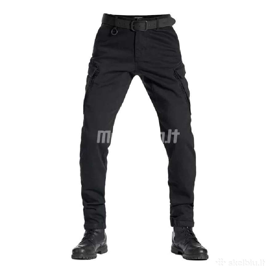 Džinsai Pando Moto Mark Black Aa – Vyrams Su Cord - nuotraukos Nr. 5