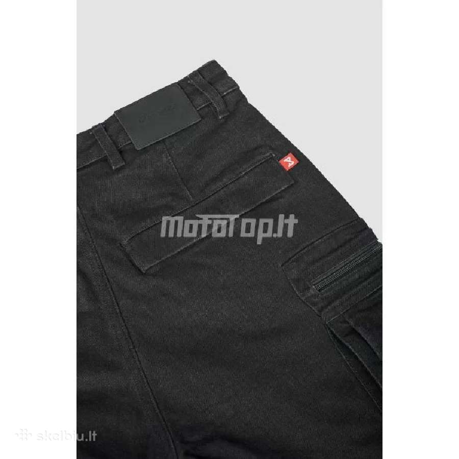 Džinsai Pando Moto Mark Black Aa – Vyrams Su Cord - nuotraukos Nr. 7