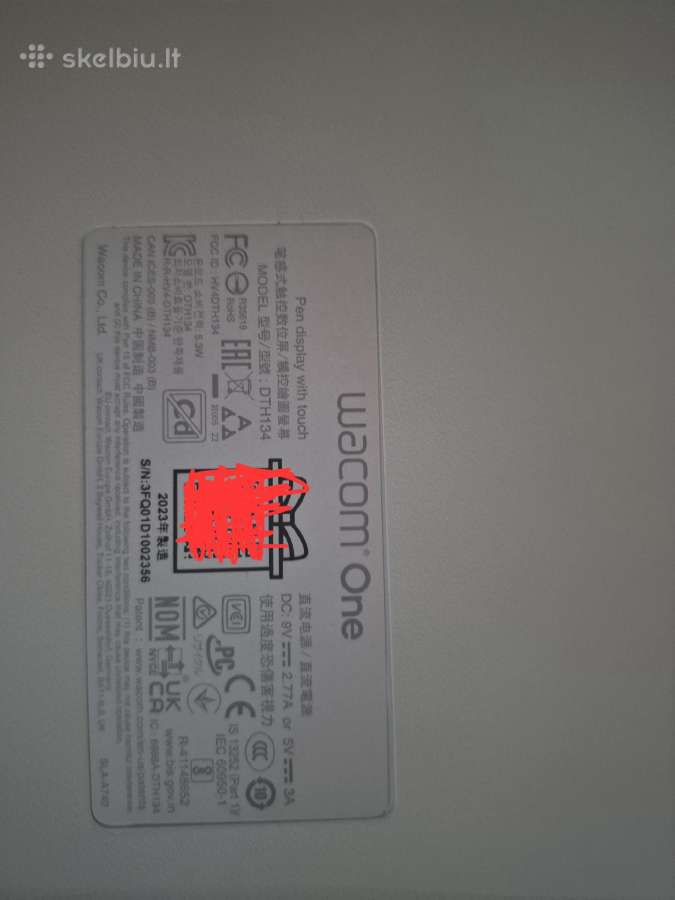 Wacom One 13 Touch Pen Display Dth134 su kabeliu - nuotraukos Nr. 5