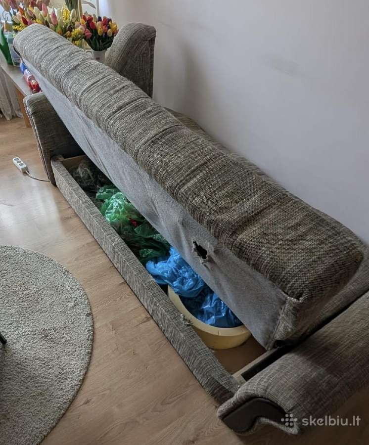 Dovanojama sofa (išsiskleidžia) - nuotraukos Nr. 3