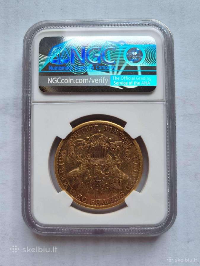 20 Dolerių 1889m Auksas - nuotraukos Nr. 2