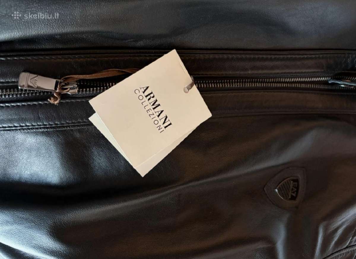 Emporio Armani Odinė Striukė - nuotraukos Nr. 4