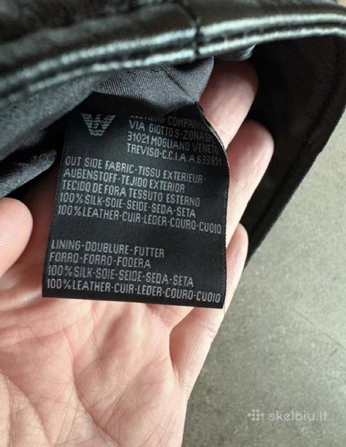 Emporio Armani Odinė Striukė - nuotraukos Nr. 6