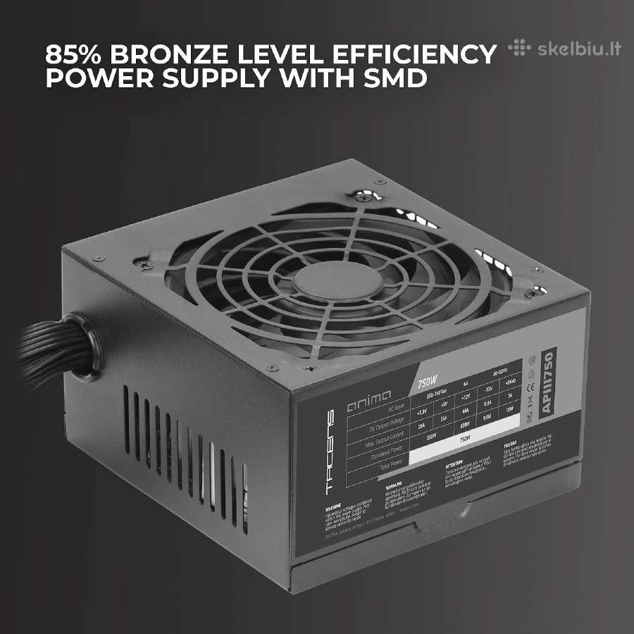 Naujas Tacens Anima ApIII750 Atx 750w - nuotraukos Nr. 5