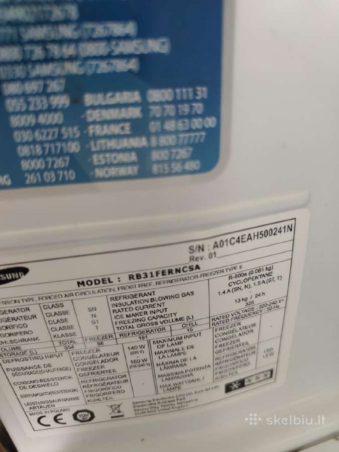 Samsung saldytuvas Rb31ferncsa - nuotraukos Nr. 3