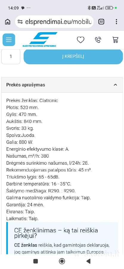 Mobilūs oro kondicionierius - nuotraukos Nr. 2