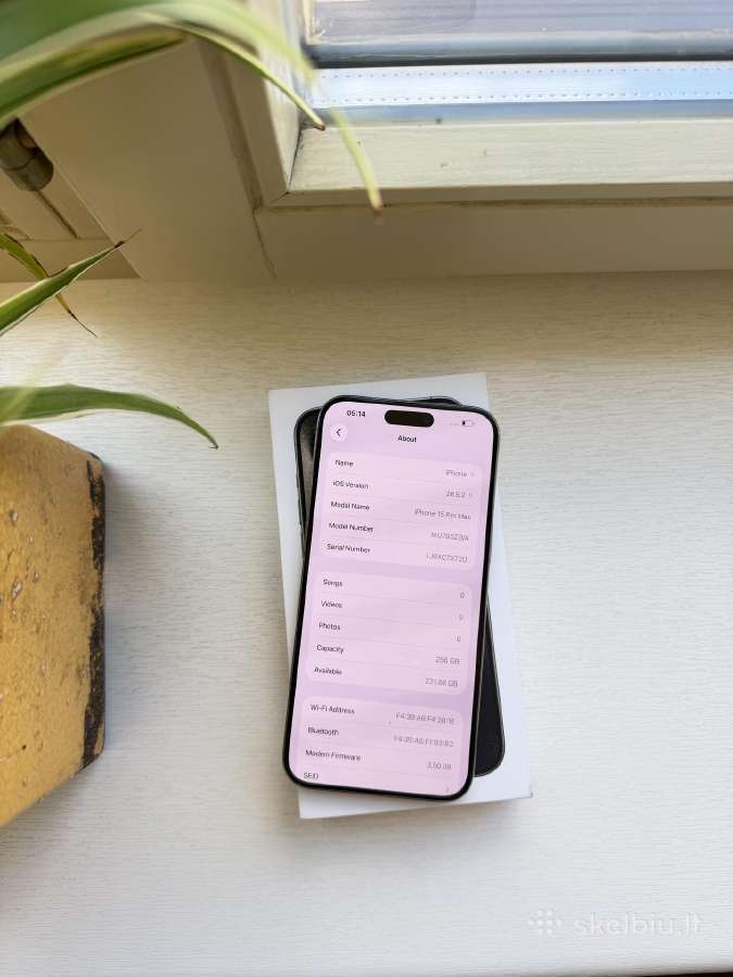 Apple iPhone 15 pro max 256gb - nuotraukos Nr. 10