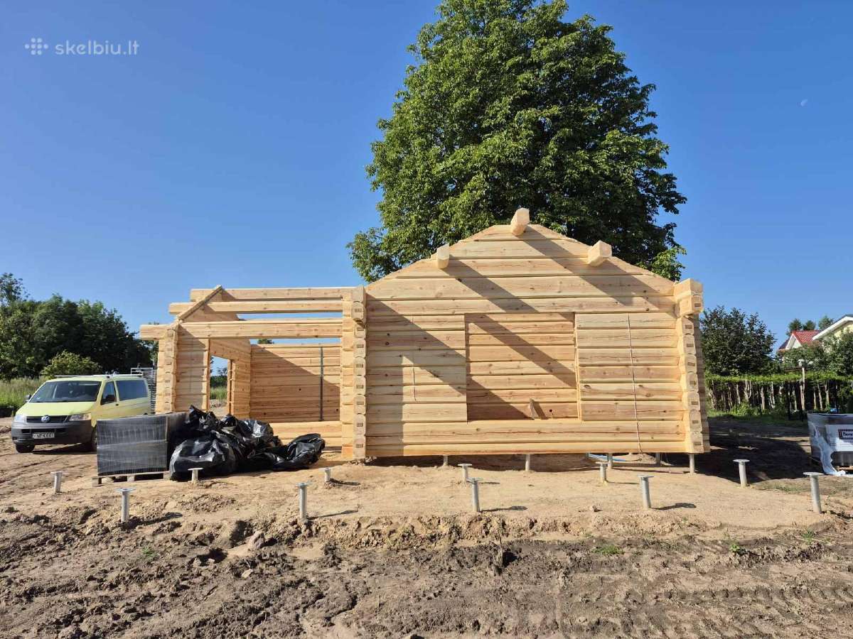 Rąstiniai-skydiniai,karkasiniai namai,pirtys. - nuotraukos Nr. 35