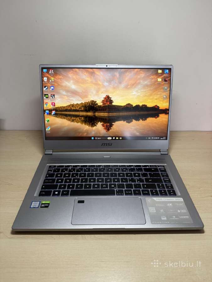 Msi Creator P65 /16 GB RAM/i7/gtx 1660ti/512 SSD - nuotraukos Nr. 2