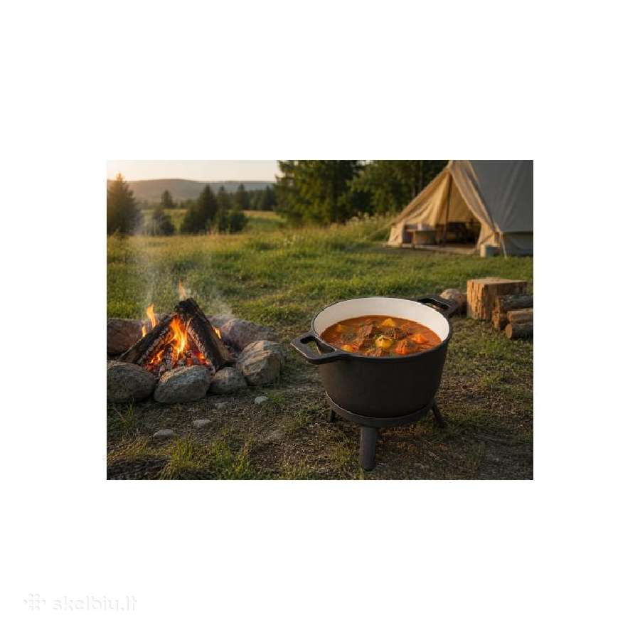 Emaliuoto ketaus katilo rinkinys - nuotraukos Nr. 4